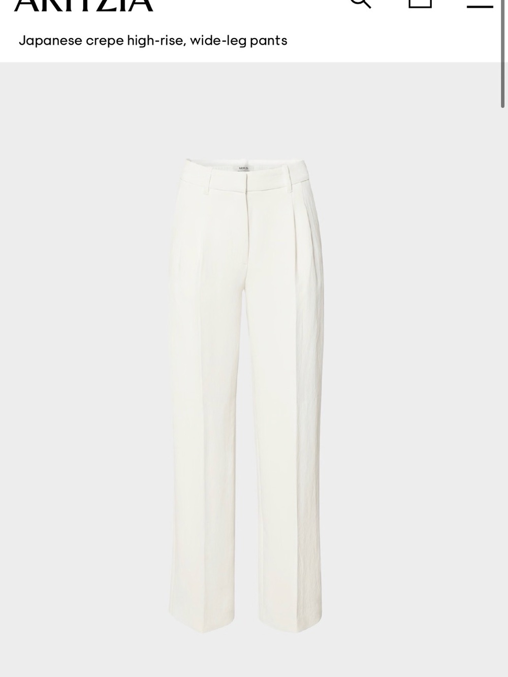 Aritzia Wilfred Effortless Crepe Pants - Light Birch